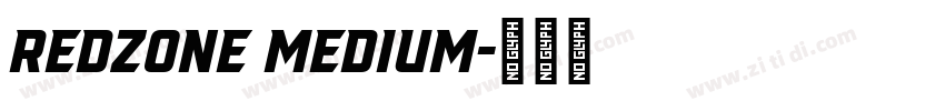 Redzone Medium字体转换